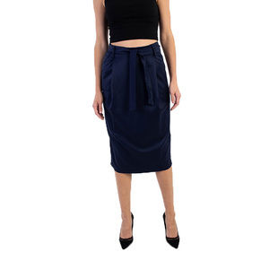 ALBINO NAVY MIDI SKIRT | WOMENS SIZE 30